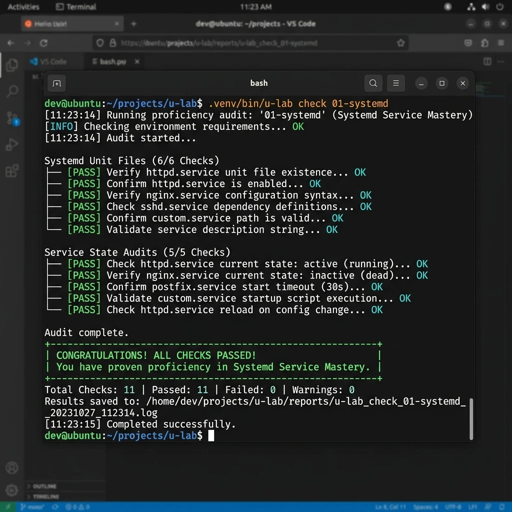 Verificación de Labyrinth en Terminal